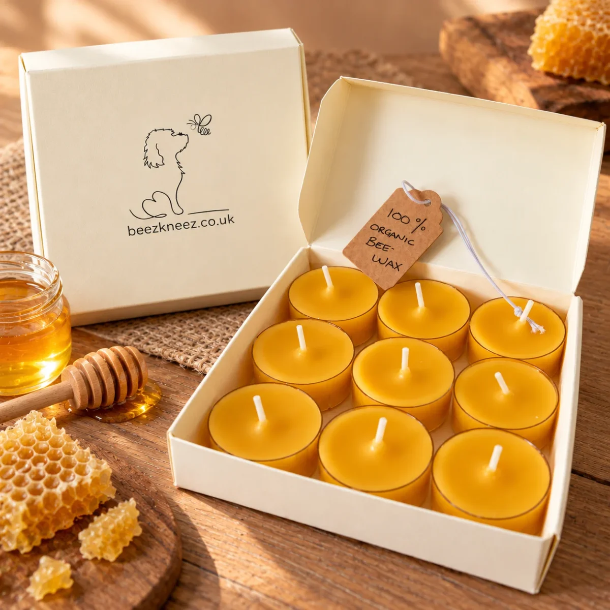 organic beeswax tea lights